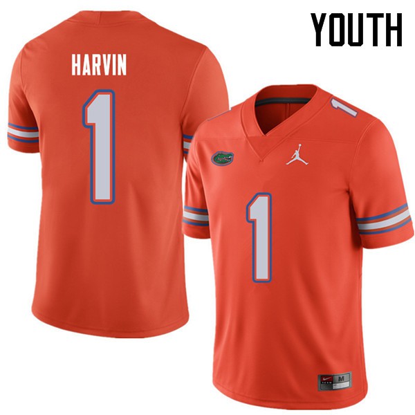 Jordan Brand Youth #1 Percy Harvin Florida Gators College Football Jersey Orange